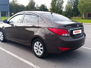 2016 Hyundai Solaris I Рестайлинг, коричневый, 980000 рублей, вид 4