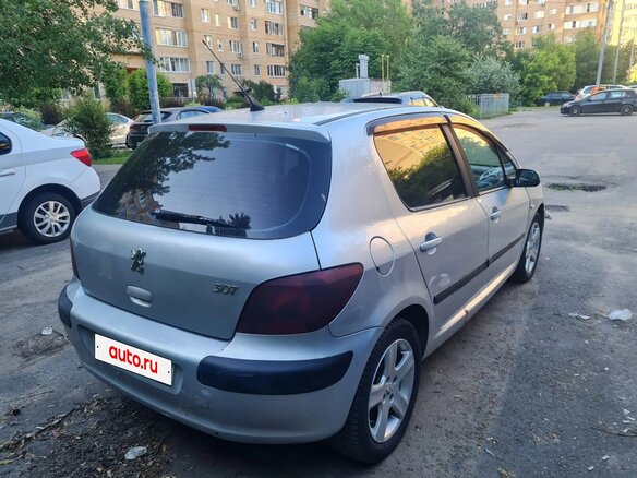 2002 Peugeot 307 I, серебристый, 230000 рублей - вид 7