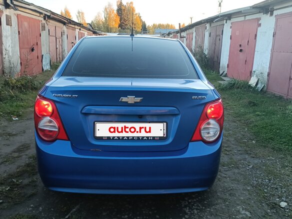 2012 Chevrolet Aveo II, синий, 649000 рублей - вид 6