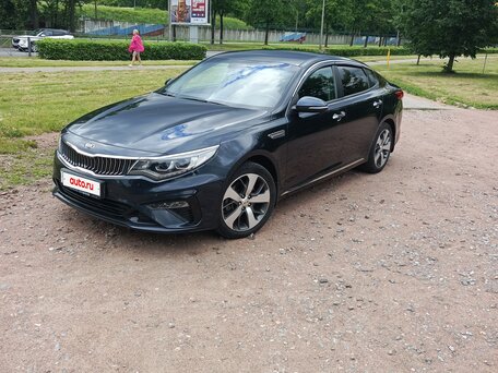 2019 Kia Optima IV Рестайлинг, синий, 1500000 рублей, вид 4