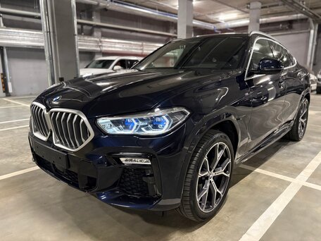 2021 BMW X6 40i III (G06), синий, 9590000 рублей, вид 5