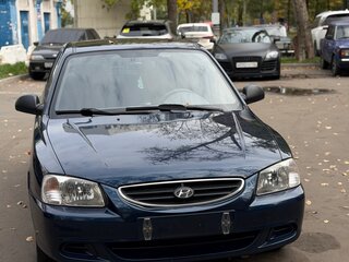 2009 Hyundai Accent ТагАЗ II, синий, 450000 рублей, вид 3