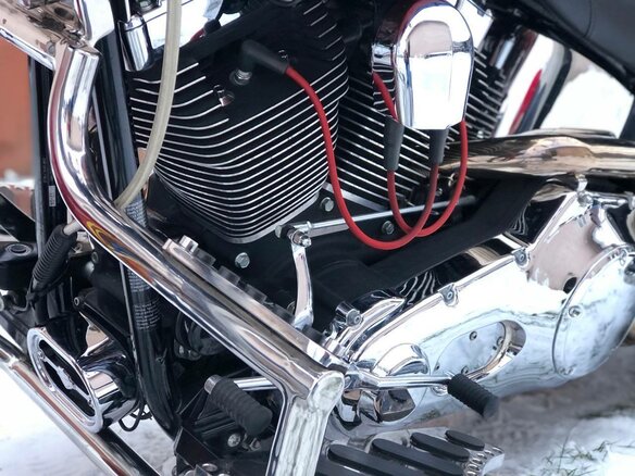 2004 Harley-Davidson Softail Custom, красный, 1188668 рублей - вид 22