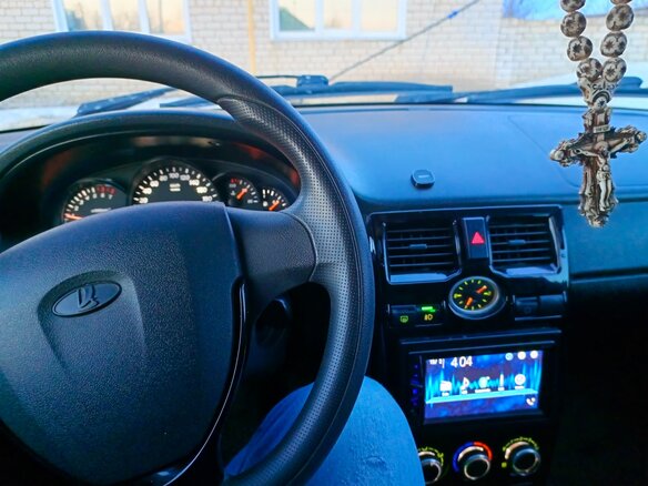 2011 Lada (ВАЗ) Priora I, чёрный, 460000 рублей - вид 11