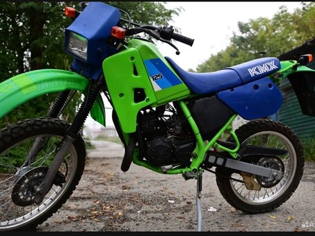 1995 Kawasaki KMX 125, зелёный, 150000 рублей, вид 2
