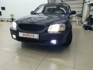 2007 Hyundai Accent ТагАЗ II, чёрный, 420000 рублей, вид 1