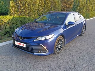 2021 Toyota Camry VIII (XV70) Рестайлинг, синий, 2890000 рублей, вид 2