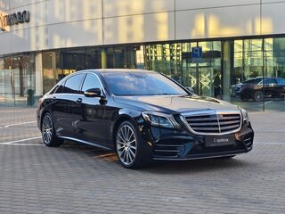 2020 Mercedes-Benz S-Класс 560 Long VI (W222, C217) Рестайлинг, чёрный, 7200000 рублей, вид 3
