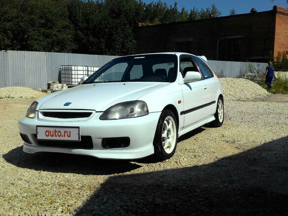 1999 Honda Civic VI, белый