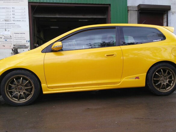 2004 Honda Civic Type R VII Рестайлинг, жёлтый - вид 5
