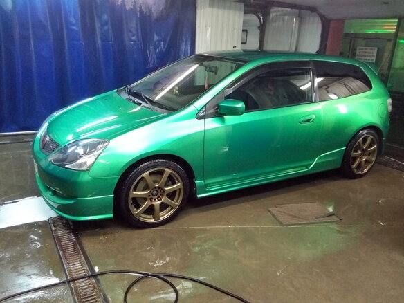 2003 Honda Civic Type R VII Рестайлинг, зелёный - вид 3