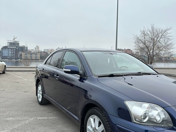 2008 Toyota Avensis II Рестайлинг, синий, 895000 рублей - вид 4