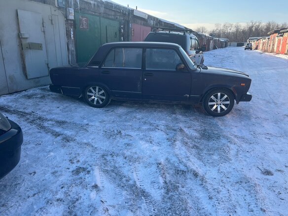 1997 Lada (ВАЗ) 2107, фиолетовый, 110000 рублей - вид 3