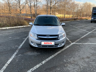 2014 Lada (ВАЗ) Granta I, серебристый, 615000 рублей, вид 3