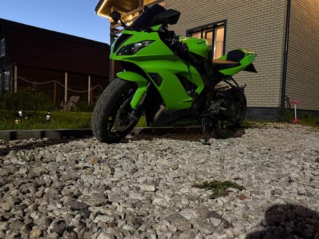 2018 Kawasaki ZX-6 Ninja, зелёный, 1000000 рублей, вид 2
