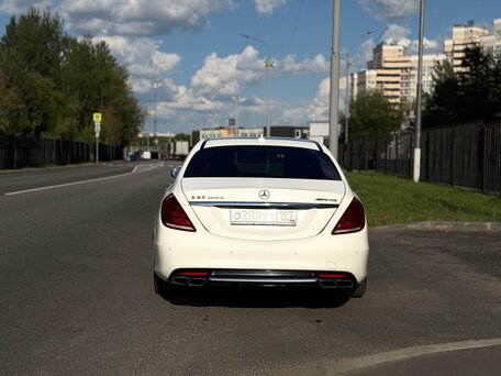 2014 Mercedes-Benz S-Класс AMG 63 AMG Long III (W222, C217), белый, 4750000 рублей, вид 2