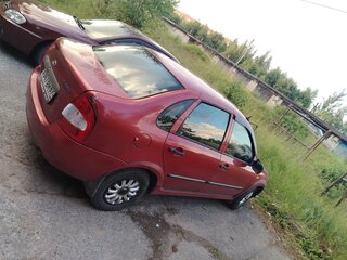 2007 Lada (ВАЗ) Kalina I, красный, 175000 рублей, вид 3