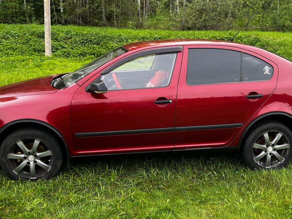 2008 Skoda Octavia II (A5), красный, 449000 рублей - вид 1