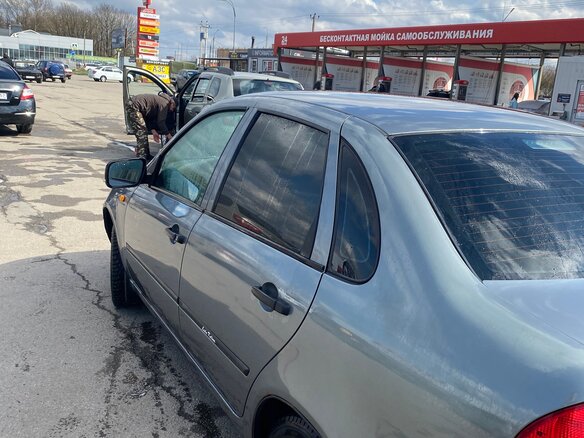 2008 Lada (ВАЗ) Kalina I, серый, 300000 рублей - вид 5