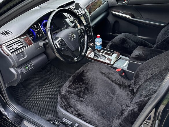 2017 Toyota Camry VII (XV50) Рестайлинг, чёрный - вид 6