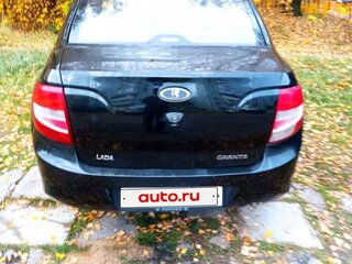 2013 Lada (ВАЗ) Granta I, чёрный, 300000 рублей, вид 4