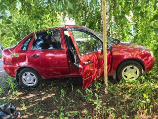 2006 Lada (ВАЗ) Kalina I, красный, 110000 рублей, вид 2