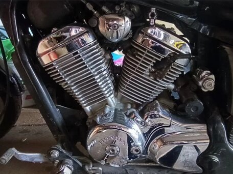 1996 Honda Steed 400, чёрный, 255000 рублей, вид 1