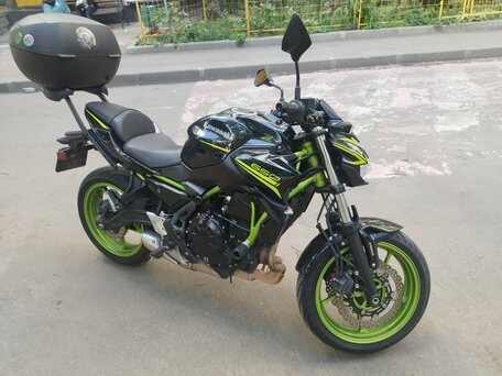 2021 Kawasaki Z 650, чёрный, 659000 рублей, вид 1