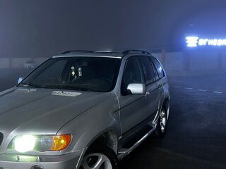 2002 BMW X5 3.0i I (E53), серебристый, 590000 рублей, вид 3