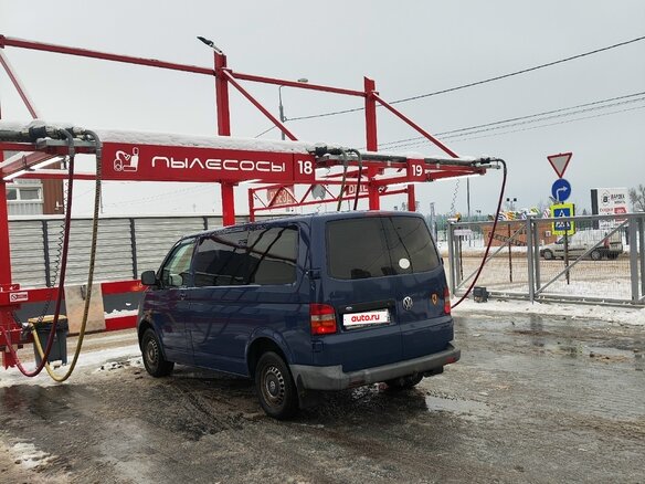 2007 Volkswagen Transporter T5, синий, 1300000 рублей - вид 4