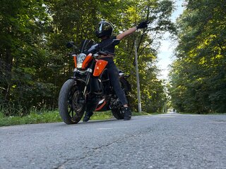 2014 KTM 200 Duke, чёрный, 250000 рублей, вид 3