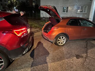 2008 Honda Civic VIII, оранжевый, 650000 рублей, вид 5