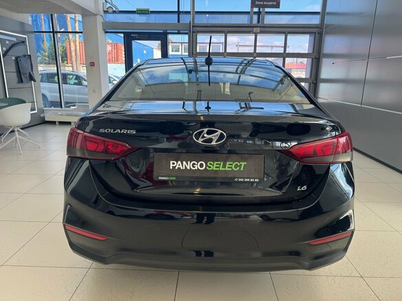 2019 Hyundai Solaris II, чёрный - вид 4