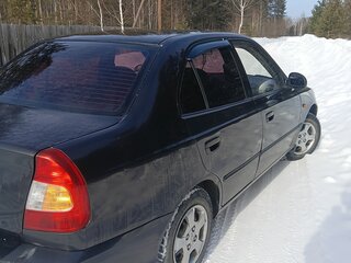 2007 Hyundai Accent ТагАЗ II, чёрный, 335000 рублей, вид 4