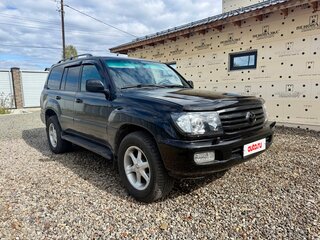 2003 Toyota Land Cruiser 100 Series Рестайлинг 1, чёрный, 1800000 рублей, вид 3