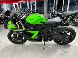 2014 Kawasaki ZX-6R Ninja, зелёный, 690000 рублей, вид 4