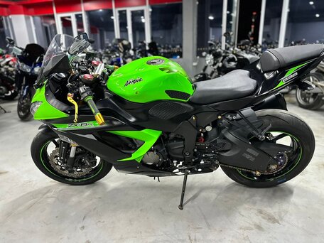 2014 Kawasaki ZX-6R Ninja, зелёный, 690000 рублей, вид 4