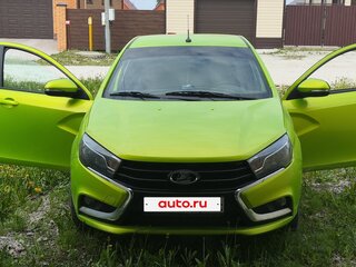 2015 Lada (ВАЗ) Vesta I, жёлтый, 650000 рублей, вид 2