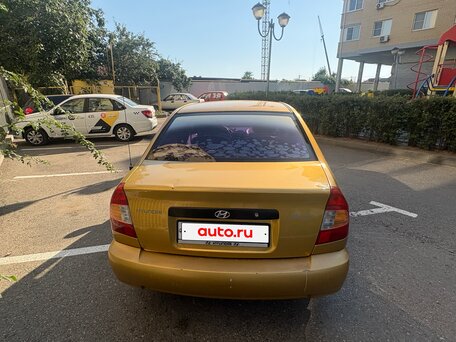 2007 Hyundai Accent ТагАЗ II, золотистый, 380000 рублей, вид 4