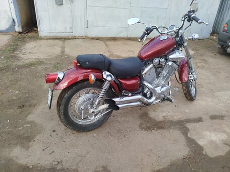 1993 Yamaha XV400 Virago, пурпурный, 255000 рублей, вид 2