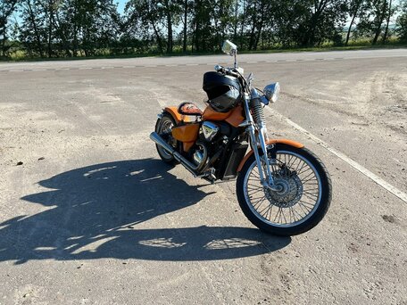 1998 Honda Steed 400, оранжевый, 500000 рублей, вид 1