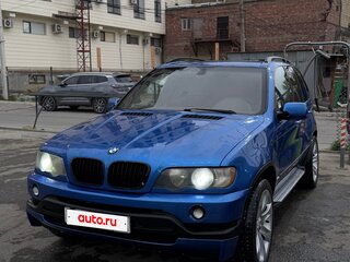 2002 BMW X5 4.6is I (E53), синий, 870000 рублей, вид 4
