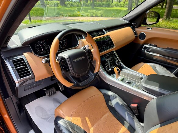 2019 Land Rover Range Rover Sport SVR II Рестайлинг, оранжевый - вид 8