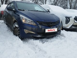 2016 Hyundai Solaris I Рестайлинг, синий, 1000000 рублей, вид 2