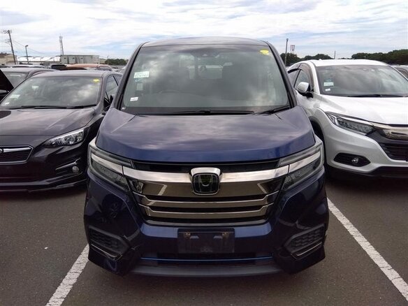 2021 Honda Stepwgn Spada V Рестайлинг, синий, 2265000 рублей - вид 1