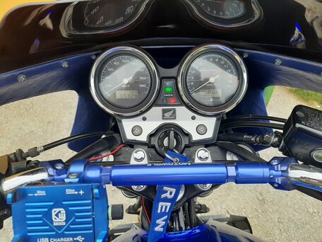 2005 Honda CB 400 Super Four, синий, 385000 рублей, вид 1