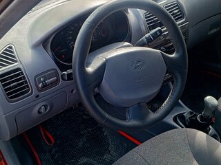 2004 Hyundai Accent ТагАЗ II, красный, 420000 рублей, вид 5