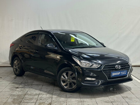 2017 Hyundai Solaris II, чёрный, 1140000 рублей, вид 2