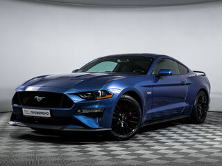2018 Ford Mustang VI Рестайлинг, синий, 3820000 рублей, вид 1