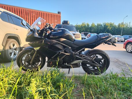 2009 Kawasaki ER-6F (Ninja 650R), чёрный, 430000 рублей, вид 1
